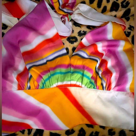 Gabrielle Union Multi Color Halter Top NWOT - Picture 3 of 4